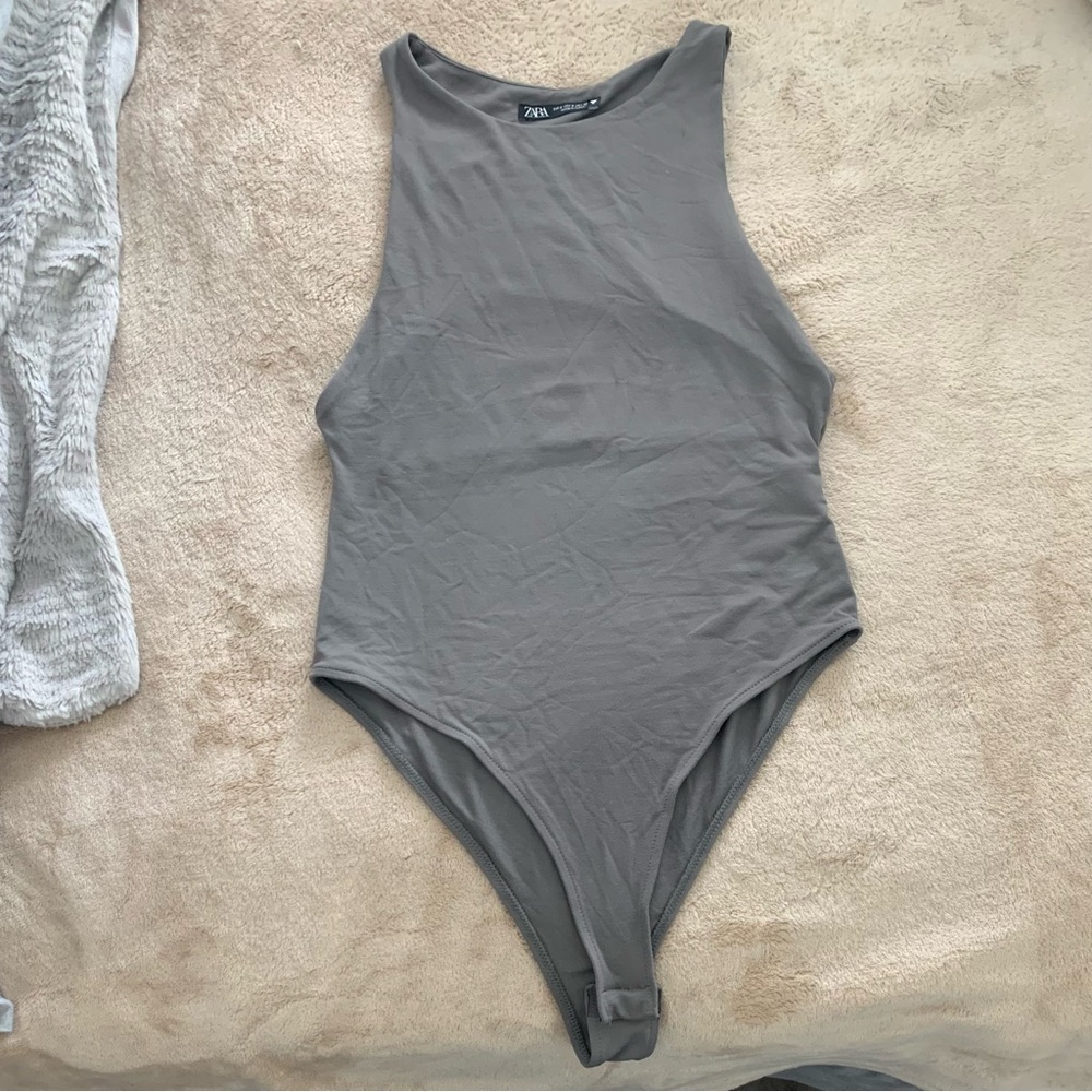 Zara Taupe Top